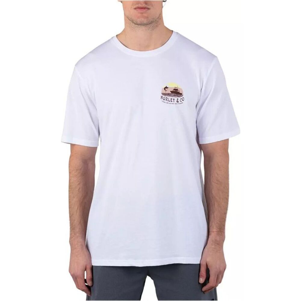 Hurley Mens Heavy Nets Graphic T-Shirt, NWT